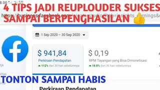 TIPS SUKSES JADI REUPLOUDER FANSPAGE SAMPAI BERPENGHASILAN