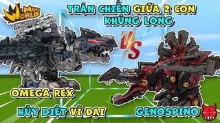 TRẬN CHIẾN GIỮA HAI CON KHỦNG LONG ZOID HỦY DIỆT VĨ ĐẠI | OMEGA REX VS GENOSPINO | MINI WORLD