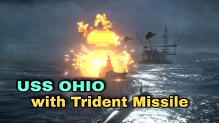 USS OHIO fires Trident Missile | Modern Warships
