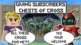 GIVING SUBSCRIBERS 1 CHEST CROSS IN BMGO SKYBLOCK || CHOOSE YOUR CHEST PART 1 || BMGO FUNNY MOMENTS