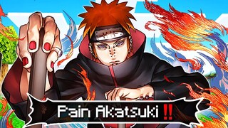 Gila Kuat BANGET!! PAIN AKATSUKI NGAMUK😭!! Minecraft Survival Naruto Jedy Crystal 𝐄𝐏. 27