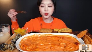 Bae Tteok Rose Tteokbokki One-Take Mukbang #amthuc