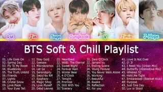 BTS soft & chill playlist (study,relax,sleep) 🎵 방탄소년단 발라드 노래모음💜 防弾曲のコレクション