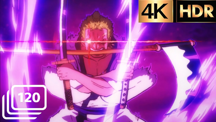 【𝟒𝐊 𝟏𝟐𝟎 𝐅𝐩𝐬】 Zoro vs Kamazou Full Fight