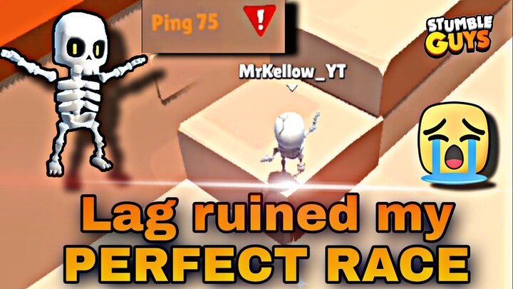 LAG ruined my PERFECT RACE 🥲 | Winning some crowns in Stumble Guys