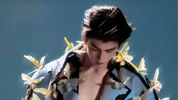 หล่อมาก จัดไปก่อนนอน นัดกันชัวร์วันนี้มาใน Theme สีฟ้า 🦋🩵🦋#zhanglinghe #จางหลิงเฮ่อ #tianx