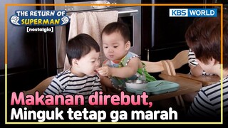 [IND/ENG] Makanan direbut, Minguk malah suapin Manse?! | Nostalgia Superman | KBS 140803