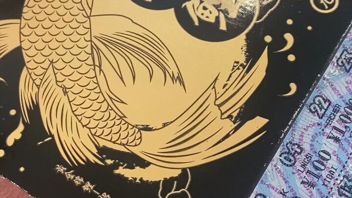 Kakak Yanyan memanggil ikan koi di toko lotere.gif