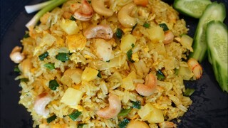 Pineapple Fried Rice Restaurant Style ข้าวผัดสัปปะรด