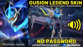 Gusion Legend Skin Script No Password - Full Sound & Full HD Effects | MLBB