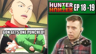 GON VS HANZO | Hunter x Hunter Episode 18 and 19 REACTION