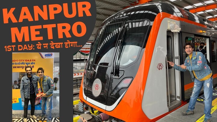 Kanpur Metro ki First Day First Trip ! Kanpur Metro Journey । Kanpur Metro Vlog । Wanderer Abhishek