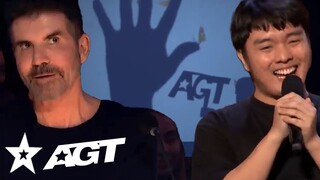 HAND SHADOW ART Audition On America's Got Talent 2023 Gets Standing Ovation From SIMON COWELL