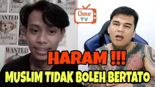 Gak sah sholat karena bertato alasan agama islam gak boleh bertato || Prank Ome TV