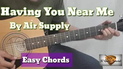 Having You Near Me - Air Supply Guitar Chords (Guitar Tutorial)