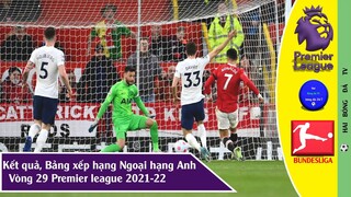 Kết quả bóng đá Ngoại hạng anh vòng 29, Bảng xếp hạng vòng 29 I Bundesliga Vòng 26