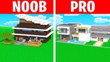 NOOB VS PRO HOUSE CHALLENGE! - Minecraft Build Off