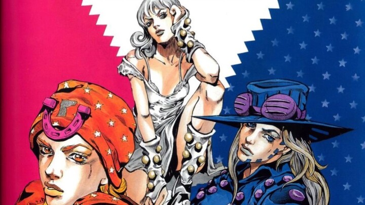 JoJo 7 Homa Yaro manga series covers (arranged)