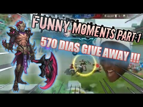 Mobile Legends Funny Moments + Part 1 570 Dias Give Away