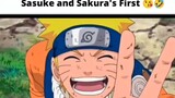 sakura and sasuke first kiss🤣😁