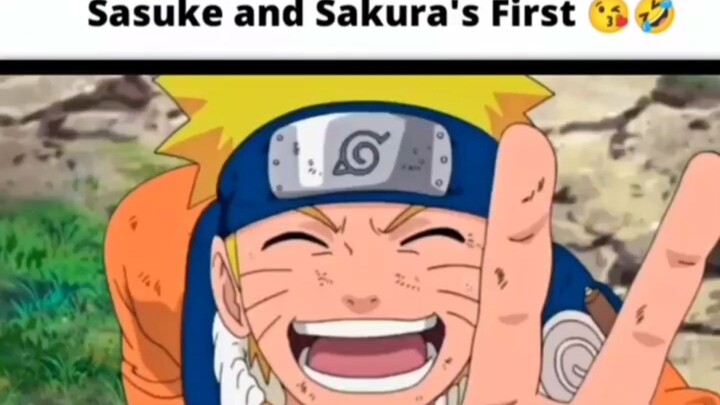 sakura and sasuke first kiss🤣😁