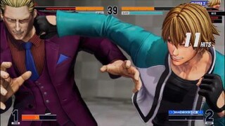KOF15　ギースvsロック　最強の親子喧嘩　親父を超えるデッドレイブコンボ