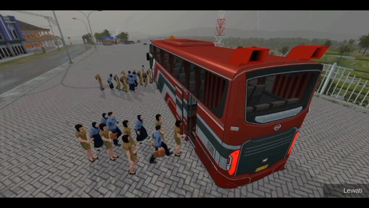 Kembali ke tempat semula, Bus simulator : Employee gathering to jatiluwih part 4