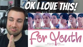 THIS IS SO BEAUTIFUL! 🥺  BTS (방탄소년단)  'For Youth' + Lyrics  - Reaction