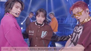 李泰容 x 李帝努 x 黄冠亨 x 刘扬扬 x 内永绘里《ZOO》220101 SM家族演唱会 高清舞台