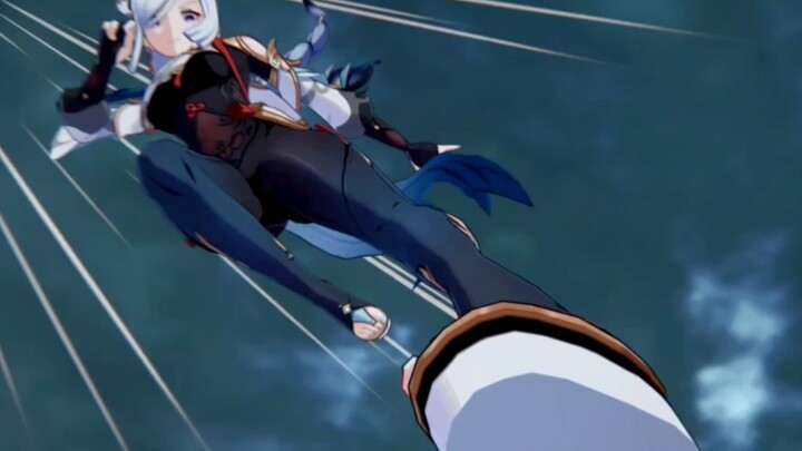 [GMV]Shenhe's mesmerizing shins and her dashing moves|<Genshin Impact>