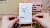 How to sketch Haibara is sad that Conan cares about Ran | Sketching a sad Haibara
