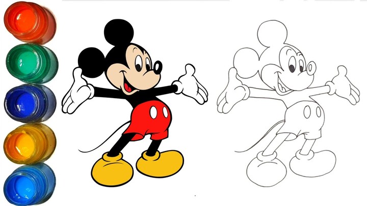 How to draw Disney Characters Mickey Mouse Which Are Cute and Nice | Drawing Step By Step Easy #2