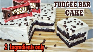 NO BAKE FUDGEE BAR CAKE | 2 INGREDIENTS ONLY DARK CHOCOLATE CAKE | TIRAMISU SQUARE | NEGOSYONG PATOK