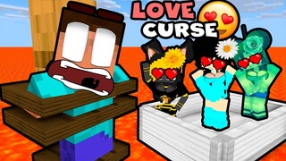 Monster School Herobrine Love Curse Floor is Lava Girls vs Boys