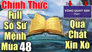 Liên Quân Garena FULL SỔ SỨ MỆNH MÙA 48 hiệu ứng xịn xò - VALOR PASS 48 Người Gác Đền, Quỷ đỏ SSM