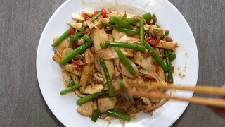 Nấm đùi gà kho ngót. Hấp dẫn.Bếp cô tư