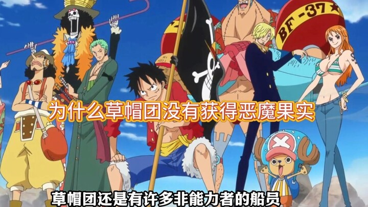 为什么草帽团至今也没有获得一颗恶魔果实#海贼王#动漫解说