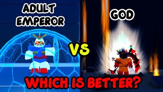 Adult Emperor or God Class (What is Better?) | OPM Saitamania Roblox