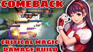 GUINEVERE COMEBACK GAMEPLAY HARD CARRY - ATHENA ASAMIYA - MOBILE LEGENDS