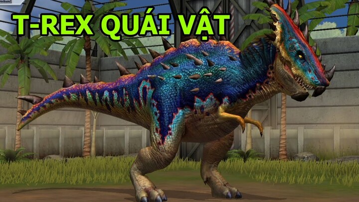 Quái Vật Khủng Khủng Long T-REX Đột Biến Siêu Trâu Bò - Jurassic World The Game Công Viên Kỉ Jura