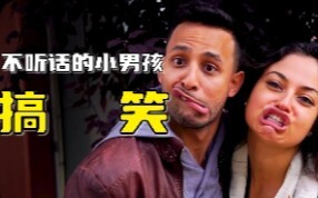 小男孩不听话，故意朝妈妈歪嘴，结果最后变不回来了