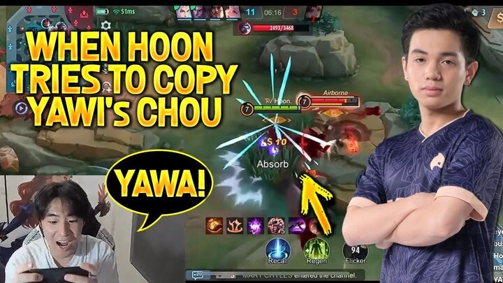 HOON FROM THE VALLEY TRIES TO COPY ECHO YAWI's CHOU IN RANK GAME