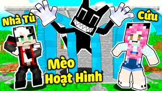 MỀU THỬ THÁCH 24H VƯỢT NGỤC NHÀ TÙ CARTOON CAT TRONG MINECRAFT*REDHOOD TRỐN KHỎI THẾ GIỚI HOẠT HÌNH