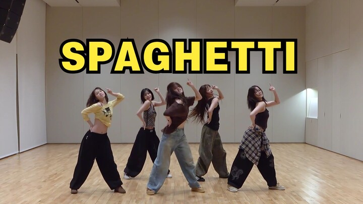 【Wajib untuk koreografi】SPAGHETTI - LE SSERAFIM Penyesuaian warna, pembesaran cermin, pemutaran beru