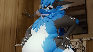 Capture a wild fat blue dragon