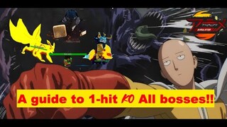 1-hit K.O. all bosses in Roblox Anime Fighting Simulator|GUIDE|TIPS