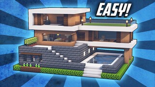 Minecraft: How To Build A Large Modern House Tutorial (#38)