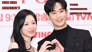 kim jiwon & kim soohyun moment in press conference Queen Of Tears
