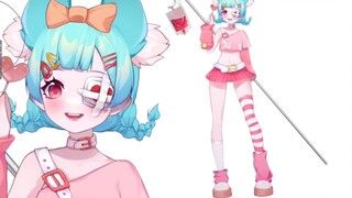 [Trưng bày mô hình Live2D] Vẽ một cô gái yandere ngọt ngào để ra mắt