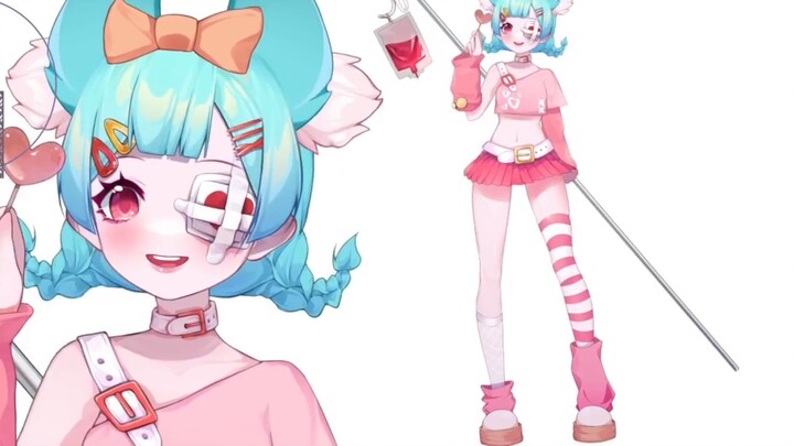 [Tampilan model Live2D] Gambarlah gadis manis yandere untuk memulai debutnya